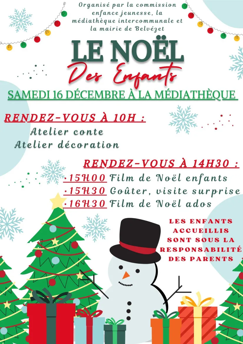 Affiche repas de Noël 2023