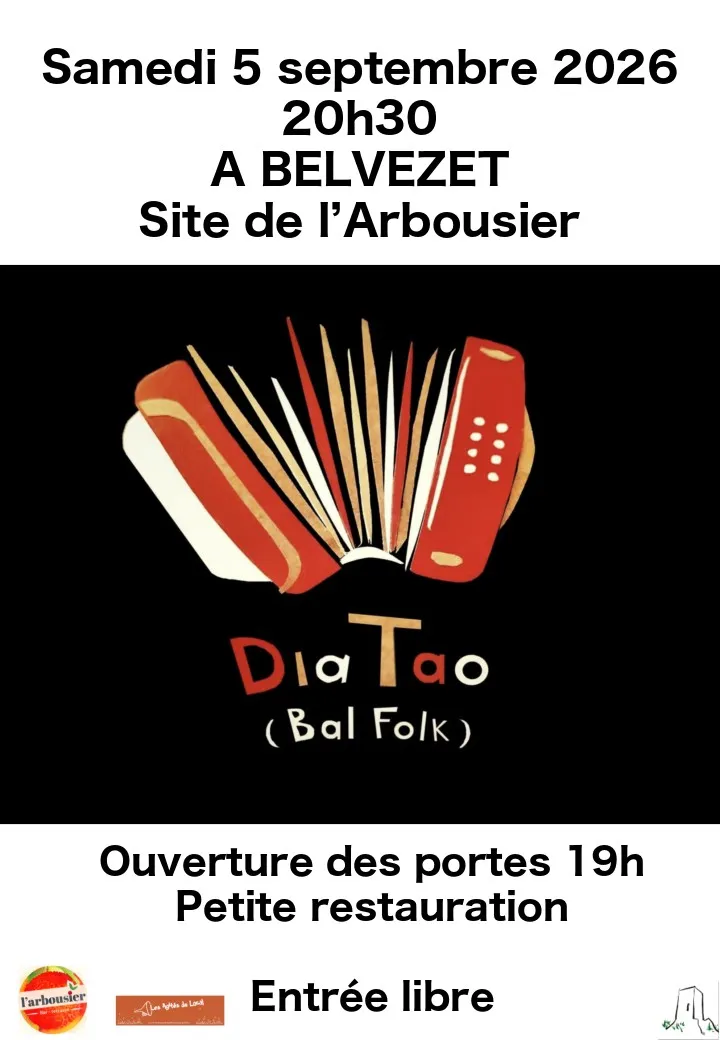 Bal folk avec Dia Tao à Belvézet le 5 septembre 2026